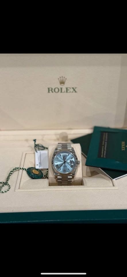 Rolex RLX Day-Date Platinum "Ice Roman" - Image 4