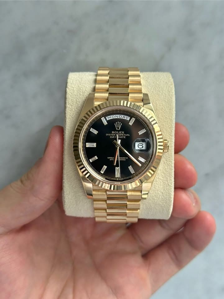 Rolex RLX Day-Date "Black Baguette"