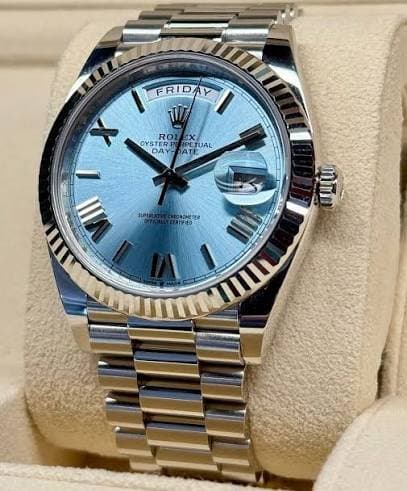 Rolex RLX Day-Date Platinum "Ice Roman" - Image 2