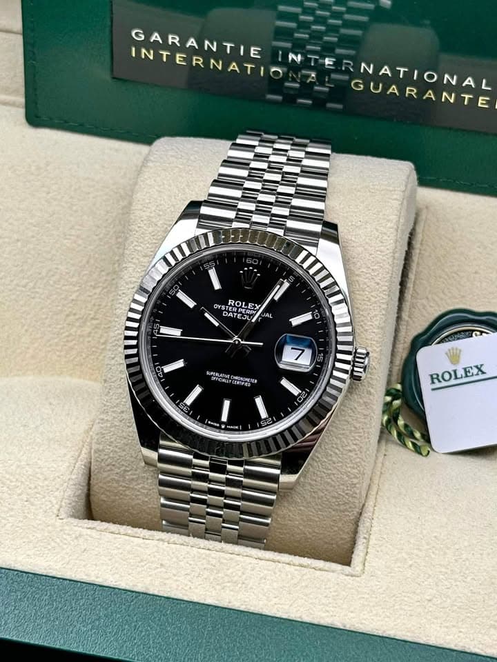 Rolex RLX Datejust "Black Stick Dial"