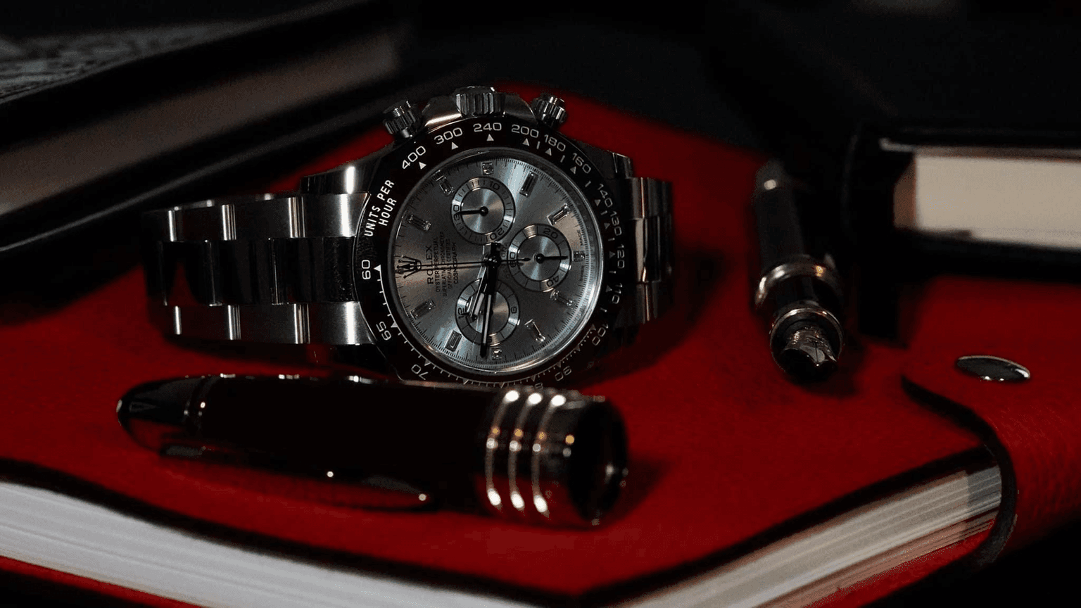 Close-up watch inspection